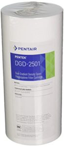 2 x pentek 155359-43, dgd-2501 big blue 10" x 4-1/2" 25/1 micron sediment melt blown filters cartridges dual gradient polypropylene