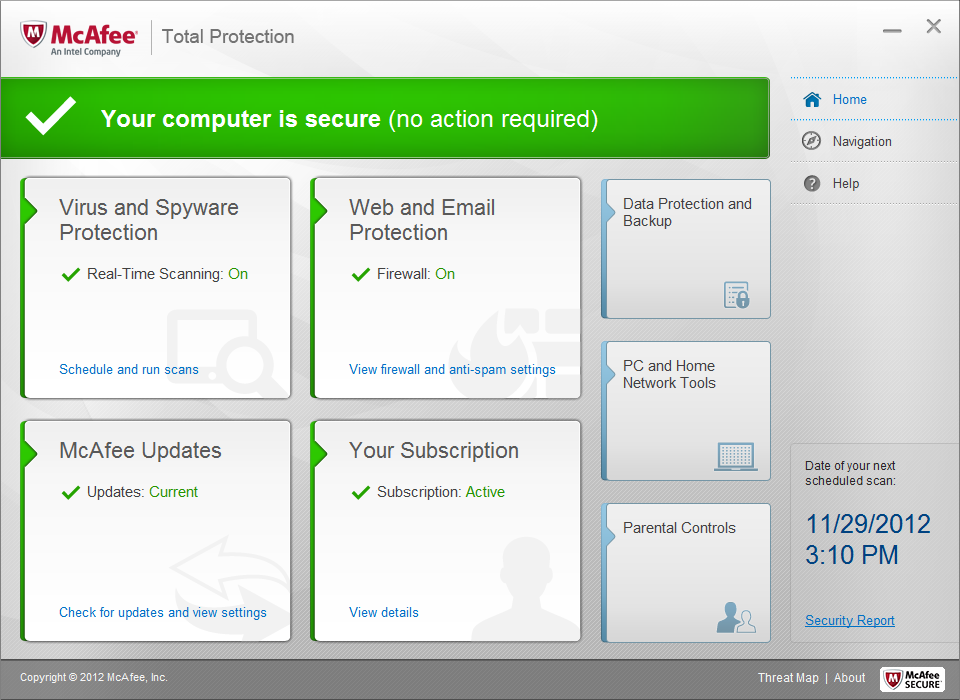 McAfee Total Protection 3PC 2014 [Online Code]