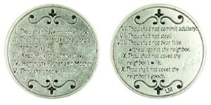 christian biblical principles the 10 commandments devotional pocket token