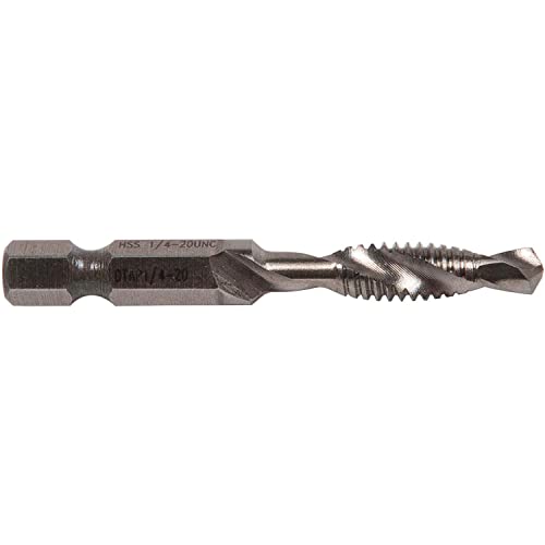 Drill/Tap/Countersink Bit, 1/4-20X2 1/4 L