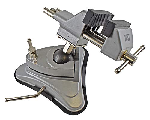 Yost Tools Yost V-275 Portable Vacuum Base Vise, Pivots Multi-Angle, 2.75” Jaw Width, (1 Pack), Silver