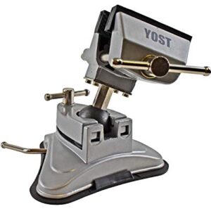 Yost Tools Yost V-275 Portable Vacuum Base Vise, Pivots Multi-Angle, 2.75” Jaw Width, (1 Pack), Silver