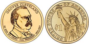 2012 d grover cleveland 2nd term, 25-coin bankroll of presidential dollars uncirculated
