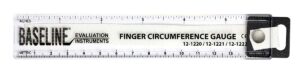baseline 12-1222 finger circumference gauge, 6"/15 cm maximum