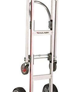 Magliner GMK81UAE Convertible Hand Truck, Interlocked Microcellular Wheels, 500 lb Load Capacity, 55-3/4" Length x 21" Width x 61" Height