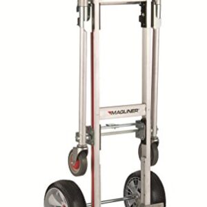 Magliner GMK16UAE Convertible Hand Truck, Interlocked Microcellular Wheels, 500 lb Load Capacity, 47-1/2" Length x 21" Width x 51" Height