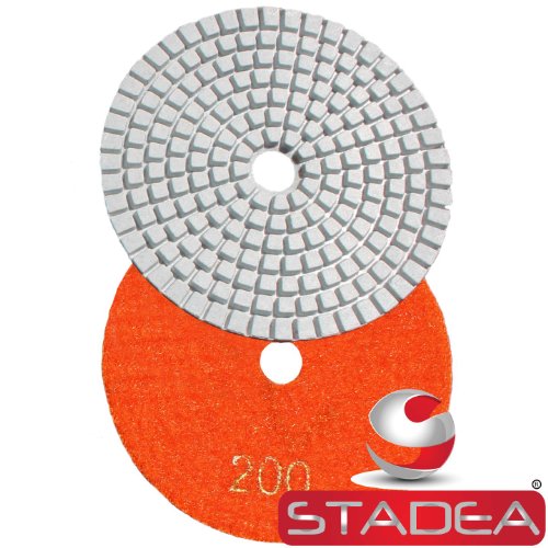 4 inch diamond concrete polishing pads - Granite Marble Stone Polishing 8 Pcs Set By STADEA