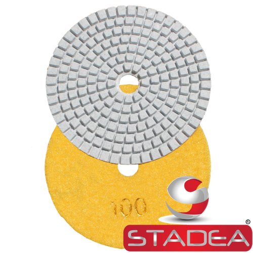 4 inch diamond concrete polishing pads - Granite Marble Stone Polishing 8 Pcs Set By STADEA