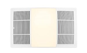 broan-nutone fg80hbs heater ventilation grille/cover with dimmable led and color adjustable cct lighting, for bathroom fans, 80 cfm