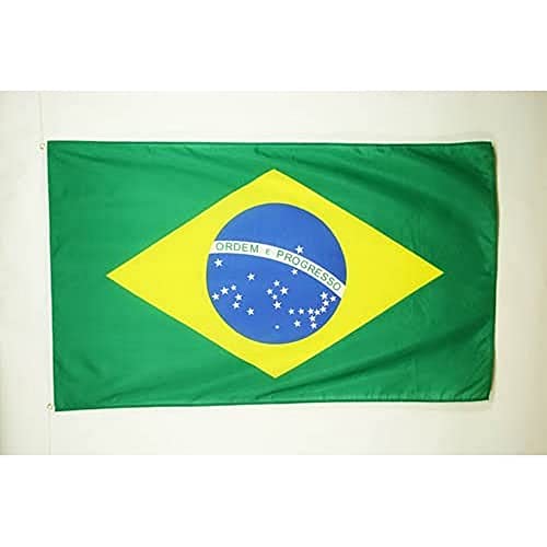 AZ FLAG Brazil Flag 4' x 6' - Brazilian Big Flags 120 x 180 cm - Banner 4x6 ft