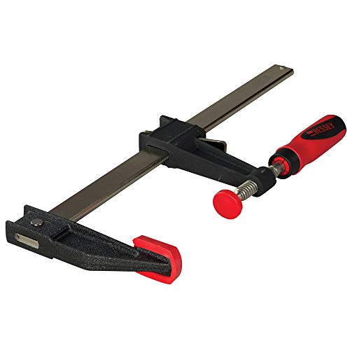 Bessey Clutch Style Bar Clamps - 3.5x12 Inch, 1000 lb Capacity, 2K Handle - GSCC3.524+2K - Ideal for Woodworking, Carpentry & Home Improvement