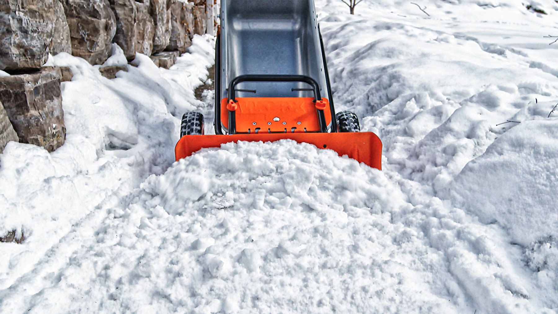 WORX WA0230 AeroCart Wheelbarrow Snow Plow
