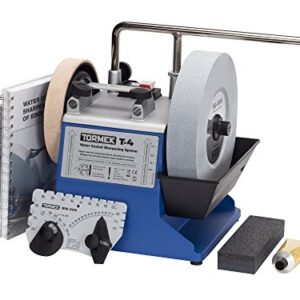 Tormek T-4 – Compact Water Cooled Sharpening System for Edge Tools – US Version – English Handbook