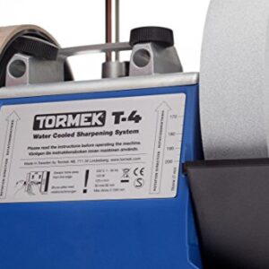 Tormek T-4 – Compact Water Cooled Sharpening System for Edge Tools – US Version – English Handbook