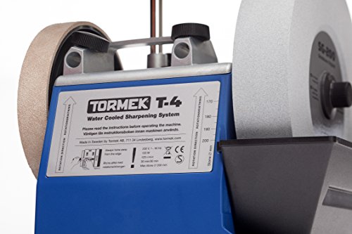 Tormek T-4 – Compact Water Cooled Sharpening System for Edge Tools – US Version – English Handbook