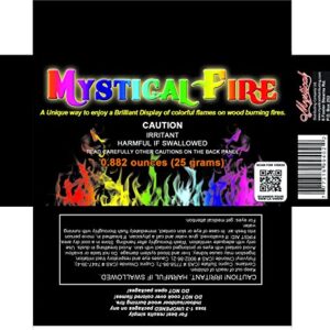 Mystical Fire Flame Colorant Vibrant Long-Lasting Pulsating Flame Color Changer for Indoor or Outdoor Use 0.882 oz Packets 12 Pack