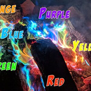 Mystical Fire Flame Colorant Vibrant Long-Lasting Pulsating Flame Color Changer for Indoor or Outdoor Use 0.882 oz Packets 12 Pack