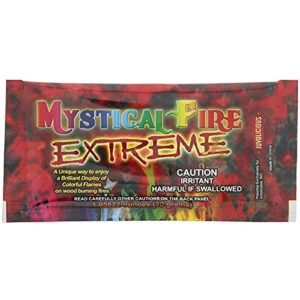 Mystical Fire Extreme Color Changing Flames for Wood Burning Fire Pits, Campfires (24 Packets)