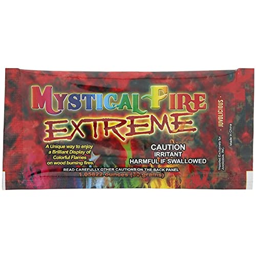 Mystical Fire Extreme Color Changing Flames for Wood Burning Fire Pits, Campfires (24 Packets)