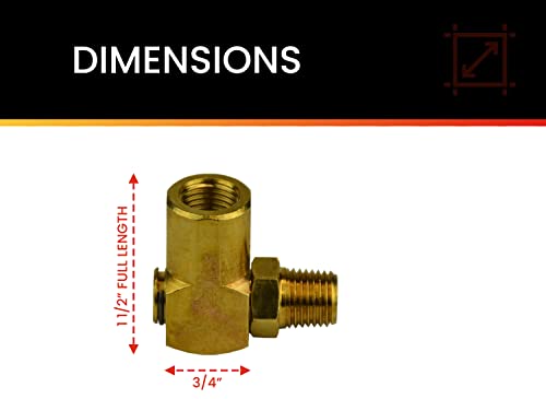 Hot Max 28085 90-degree Swivel 1/4-Inch Male NPT x 1/4-Inch Female NPT