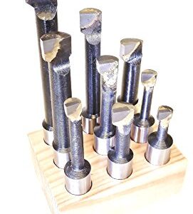 HHIP 3/8 INCH C-6 9 Piece Boring BAR Set (1001-0001)