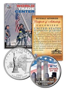 world trade center 5th anniversary 9/11 new york state quarter u.s. coin wtc
