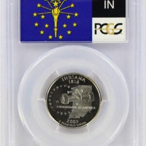 2002 Indiana State S Clad Proof Quarter PR-69 PCGS