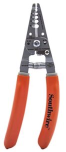 southwire - 58277940 tools & equipment s612str 4-10 awg sol & 6-12 awg str ergonomic handles wire stripper/cutter
