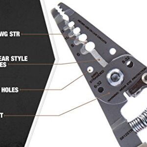 Southwire - 58277940 Tools & Equipment S612STR 4-10 AWG SOL & 6-12 AWG STR Ergonomic Handles Wire Stripper/Cutter