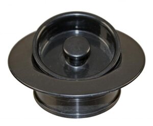 westbrass d2091-54 universal replacement disposal drain flange and stopper trim set, black