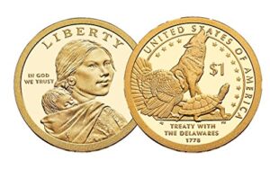 2013 p, d native american (sacagawea/golden) dollar 2 coin set uncirculated