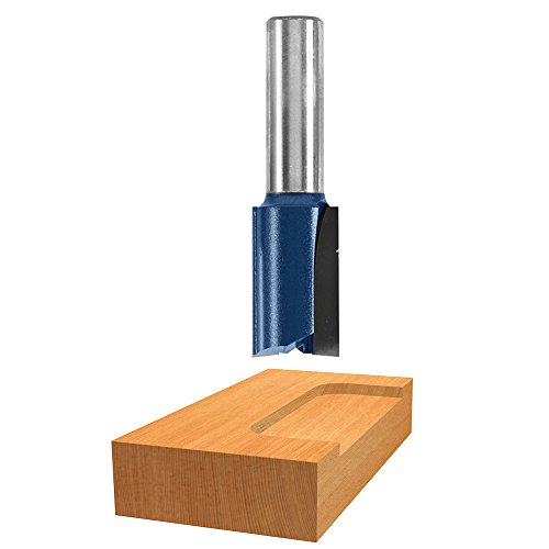 BOSCH RBS010 10-Piece 1/2 In. and 1/4 In. Shank Carbide-Tipped All-Purpose Professional Router Bits Assorted Set with Case for Applications in Straight, Trimming, Decorative Edging, Dovetail Joinery