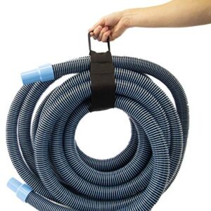 Aqua Select Premium Kink-Free Swimming Pool Vacuum Hoses with 1.5-Inch Swivel Cuff | 50-Feet Length | Hose Helper Included | Perfect For Above Ground and Inground Pools