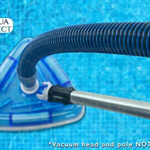 Aqua Select Premium Kink-Free Swimming Pool Vacuum Hoses with 1.5-Inch Swivel Cuff | 50-Feet Length | Hose Helper Included | Perfect For Above Ground and Inground Pools