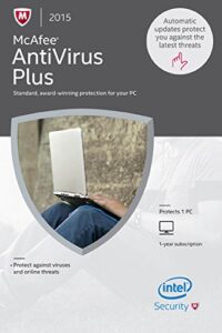 mcafee 2015 antivirus plus 1 pc [online code]