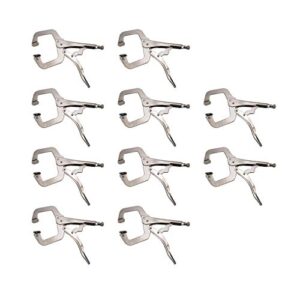 hfs (r) 11-inch swivel pad locking c-clamp locking pliers (10 pcs)