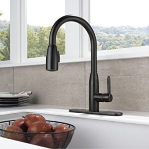 Peerless P188103LF-OB Apex Kitchen Pull-Down Single Handle, Oil Bronze