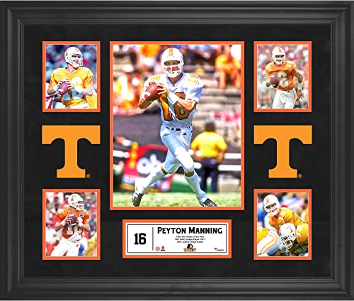 Peyton Manning Tennessee Volunteers Framed 5-Photo Collage - College Player Plaques and Collages