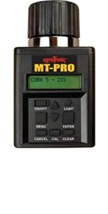 agratronix mt-pro portable moisture tester for grain with digital meter readout, grain tester with carry case