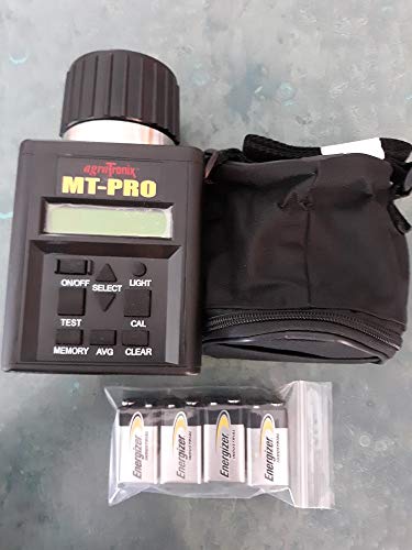 Agratronix MT-Pro Portable Moisture Tester for Grain with Digital Meter Readout, Grain Tester with Carry Case