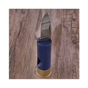 Beretta Shotgun Shell Stainless Steel Hunting Pocket Folding Knife, Blue