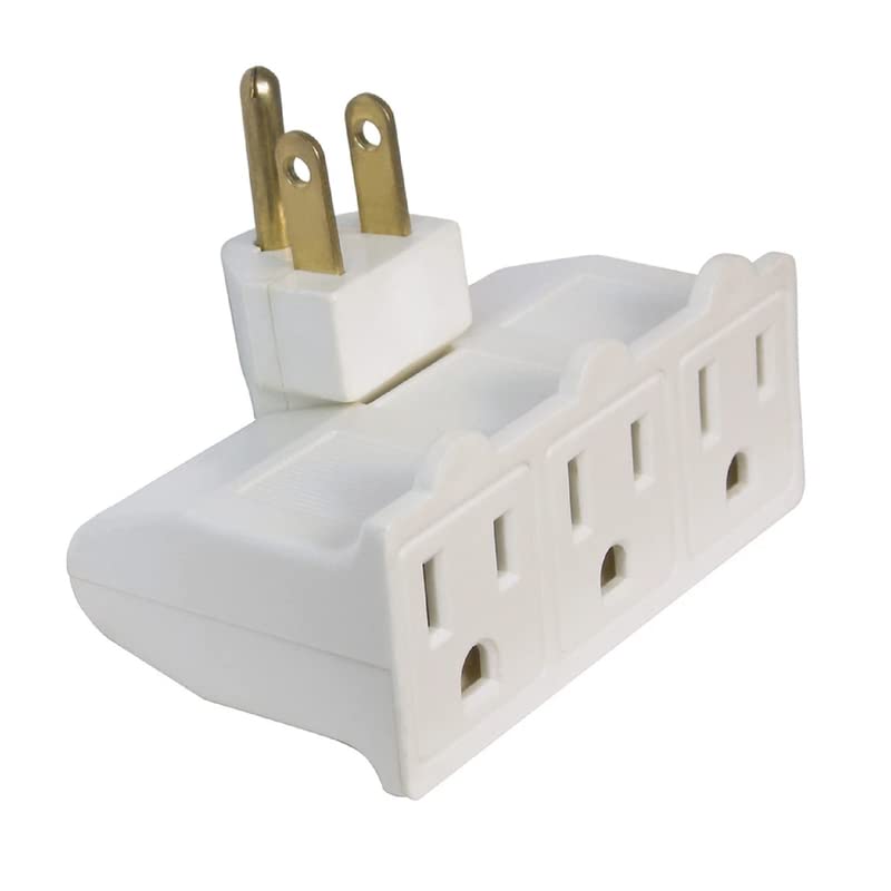 PB101100 3 OUTLET WHITE SWIVEL POWER TAP