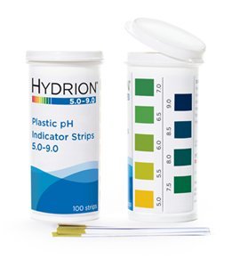 phydrion 9400 plastic ph indicator strips, 5.0 to 9.0, flip top vial packaging