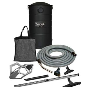 VacuMaid GV50BLKPRO Professional Wall Mounted Garage and Car Vacuum with 50 ft. Hose and Tools