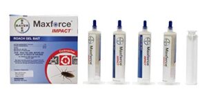 bayer 80882068 impact roach bait maxforce gel, four 30g syringes