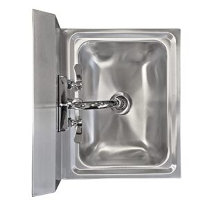 AmGood Stainless Steel Wall Mount Hand Sink | NSF | Commercial Hand Washing Basin For Restaurant, Kitchen and Home (17" x 15")