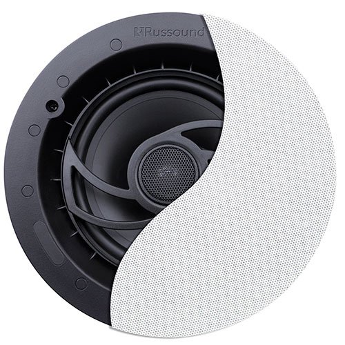 Russound RSF-620 2-Way in-Ceiling/in-Wall High Resolution Speaker with 6.5-Inch Woofer and Edgeless Grille (Black)