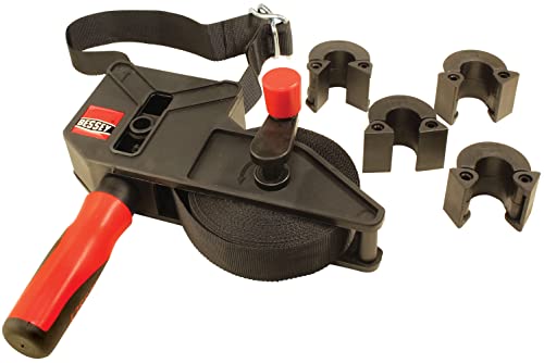 BESSEY VAS-23+2K, 23 ft Variable Angle Strap Clamp with 4 Clips