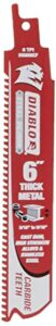 freud ds0608cf steel demon carbide-tipped reciprocating blades for thick metal cutting, 6-inch