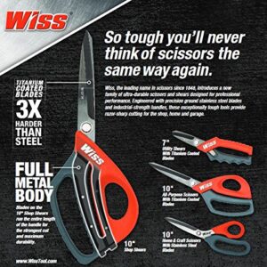 Crescent Wiss 10" Titanium Coated All-Purpose Scissors - W10T